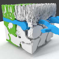 Automated segmentation of sparsely annotated plant leaf microCT scans